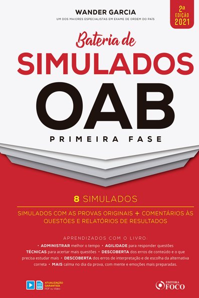Bateria de simulados OAB primeira fase simulados com as provas originais +