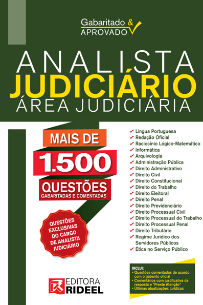 Analista judiciário: área judiciária