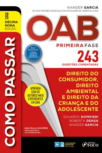 OAB primeira fase direito consumidor, ambiental e ECA