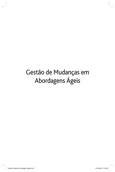 Gestão de mudanças em abordagens ágeis