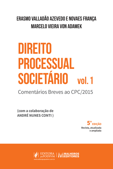 Direito Processual Societário: comentários breves ao CPC/2015