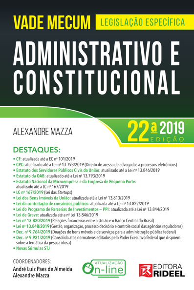 Vade mecum administrativo e constitucional: legislação específica