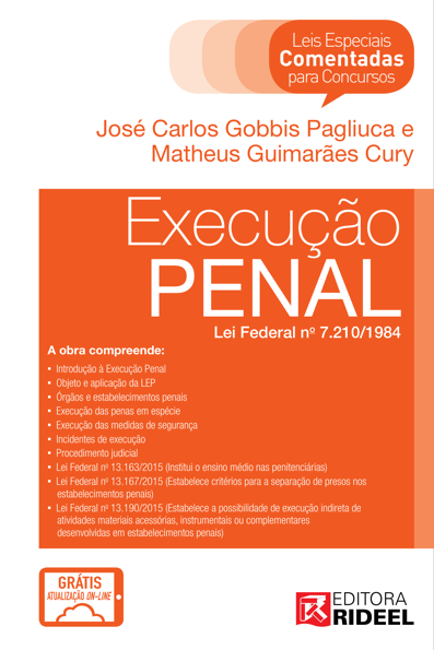 Execução penal Lei Federal nº 7.2101984